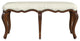 Michelline Upholstered 42"W Bench, Antique Cherry