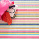 Dash & Albert Summer Stripe Handwoven Indoor/Outdoor Rug, Multi, 3' x 5'