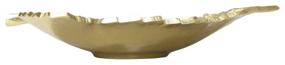 Handmade Decorative Aluminium Tray, Gold Color Coated