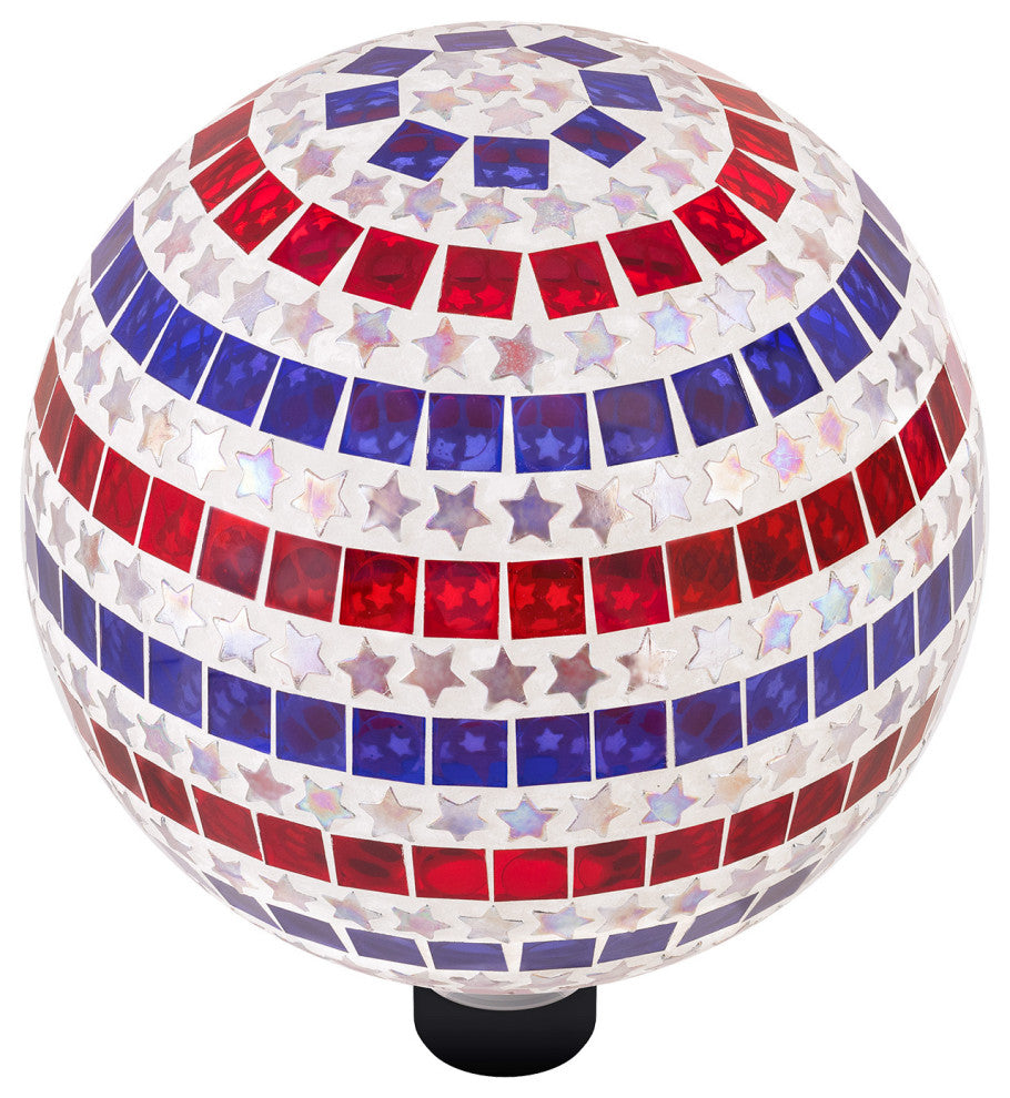 Patriotic Stars and Stripes Gazing Globe Flag Pattern