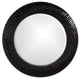 Bergman Glossy Round Mirror, Black