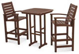Polywood Signature 3-Piece Bar Set, Mahogany