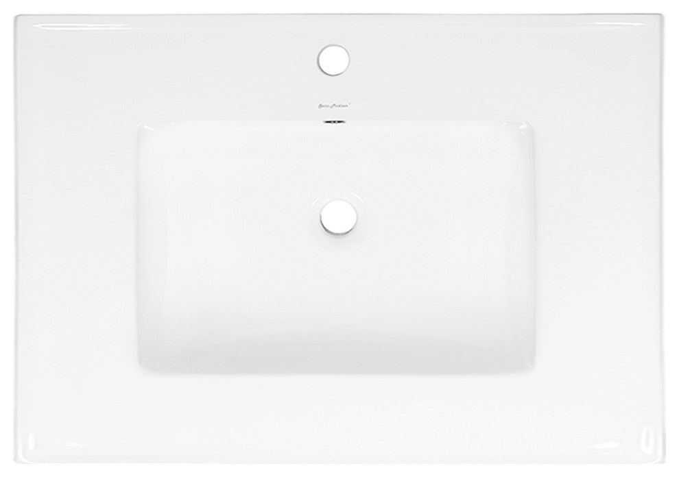 30" Ceramic Vanity Sink Top