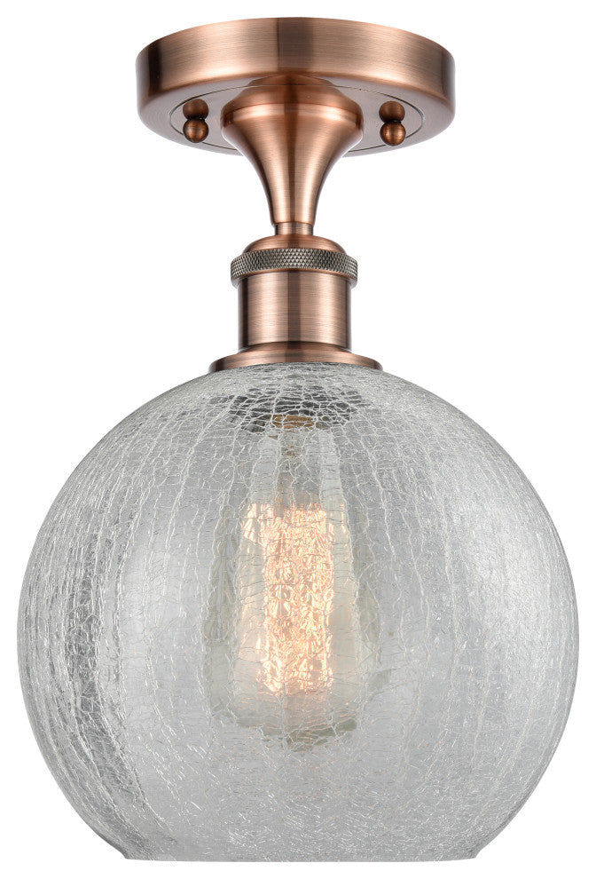 Innovations Lighting 516-1C-AC-G125-8-LED Athens 1 Light 8" Semi-Flush Mount
