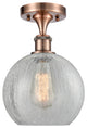 Innovations Lighting 516-1C-AC-G125-8-LED Athens 1 Light 8" Semi-Flush Mount