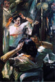 Lovis Corinth At the Mirror, 18"x27" Wall Decal