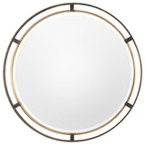 Uttermost Carrizo Bronze Round Mirror