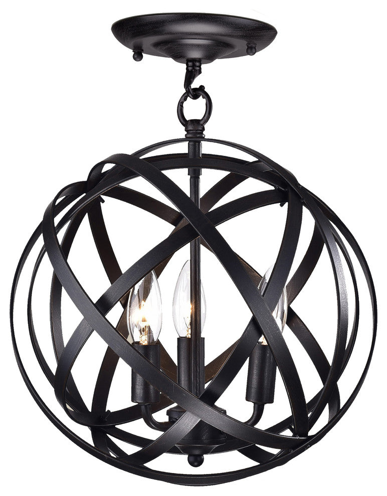 Eucryphia 3-Light Semi-Flush Mount