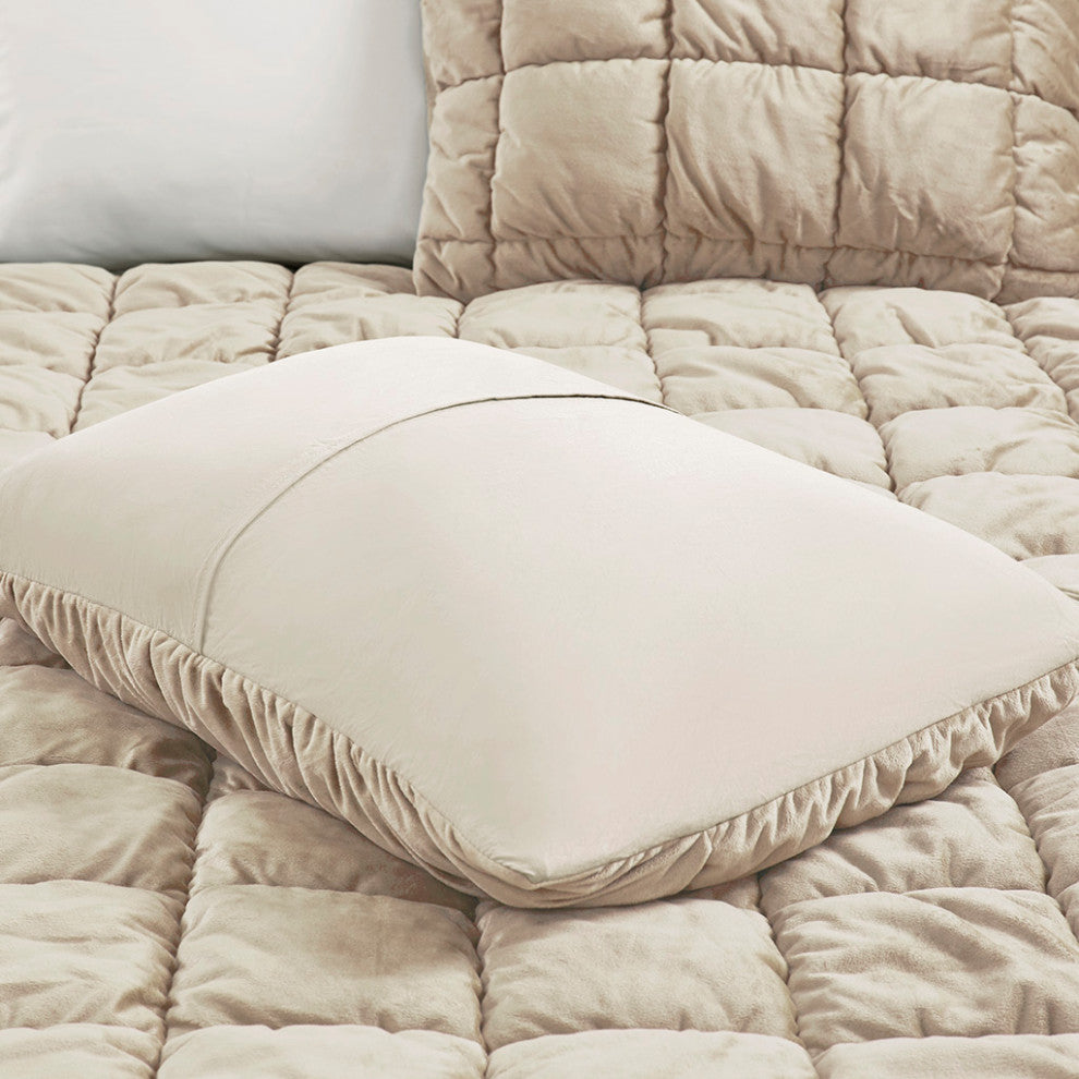 Intelligent Design Velvet Dream Puff 3 Piece Comforter Set