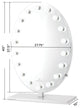 Heiress Pro Vanity Mirror with Lights, Silver