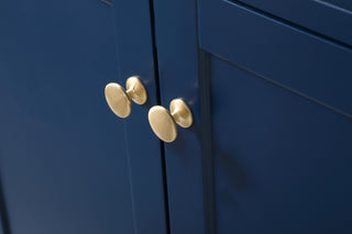 Home Living 21.5" Transitional Black-Light Bathroom Vanity, Blue, 72