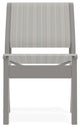 Leeward Sling Stackable Outdoor Dining Chair, Harbor/Warm Gray