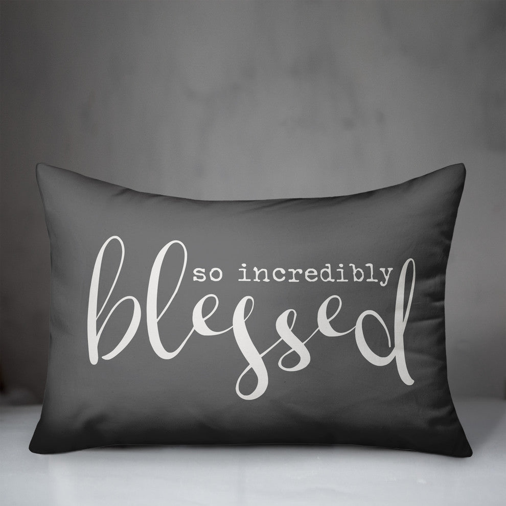 So Incredibly Blessed Outdoor Lumbar Pillow