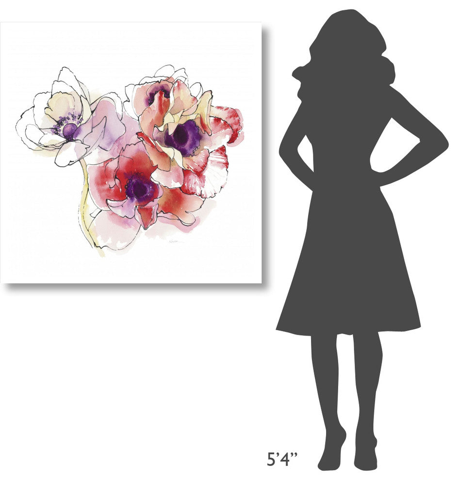 "Mistral Trio I White Square" Digital Paper Print by Shirley Novak, 38"x38"
