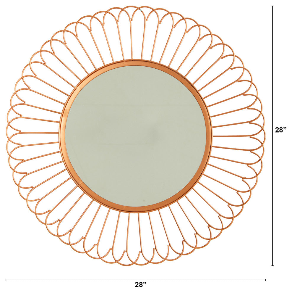 28" Starburst Mirror Wall Decor