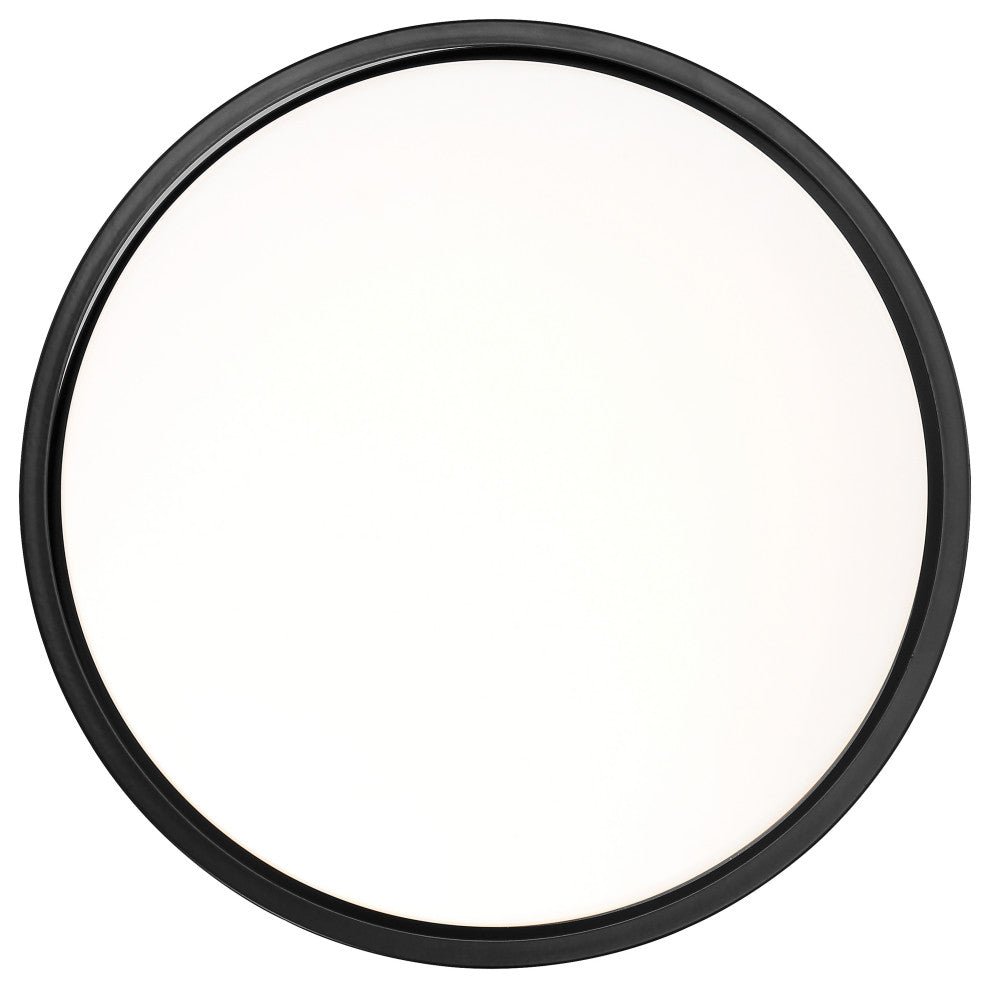 Access Lighting 49990LEDD-ACR Lucia 14"W LED Flush Mount Drum - Black