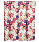 Floral Pansy Print Shower Curtain