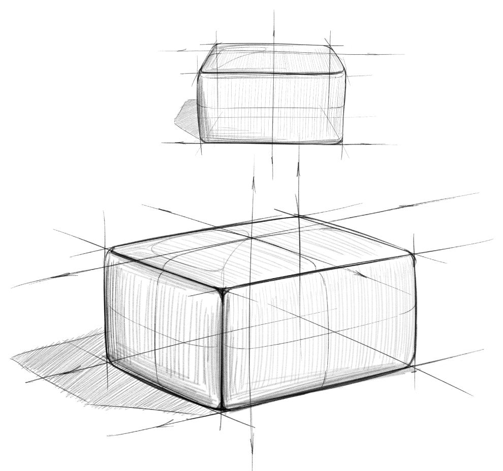 Nate Square Pouf
