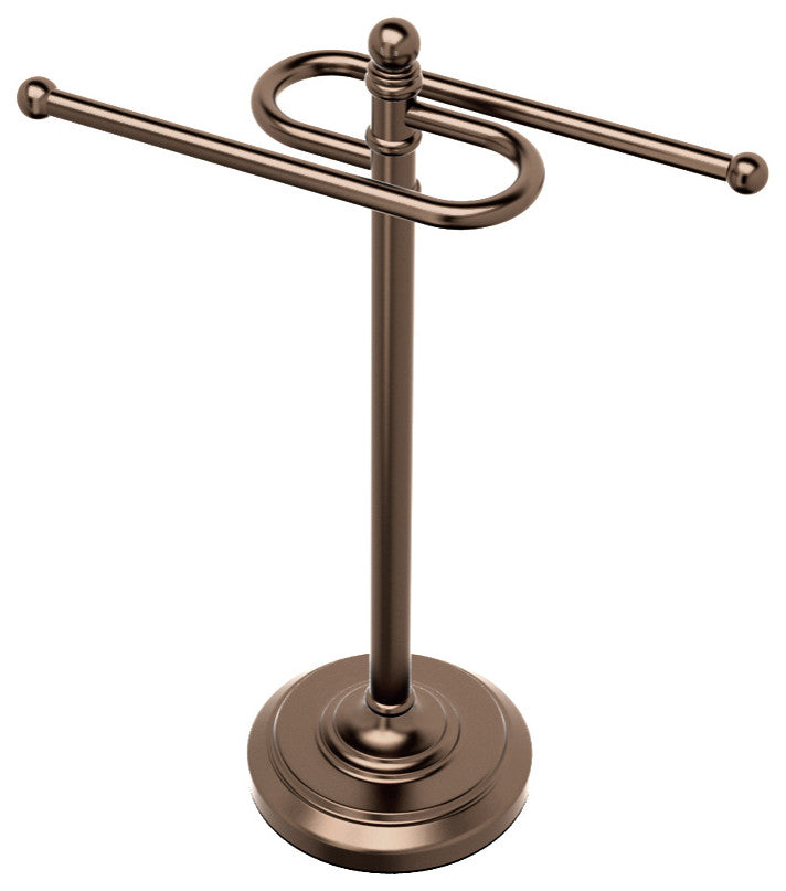 Countertop S-Style Hand Towel Holder, Bronze