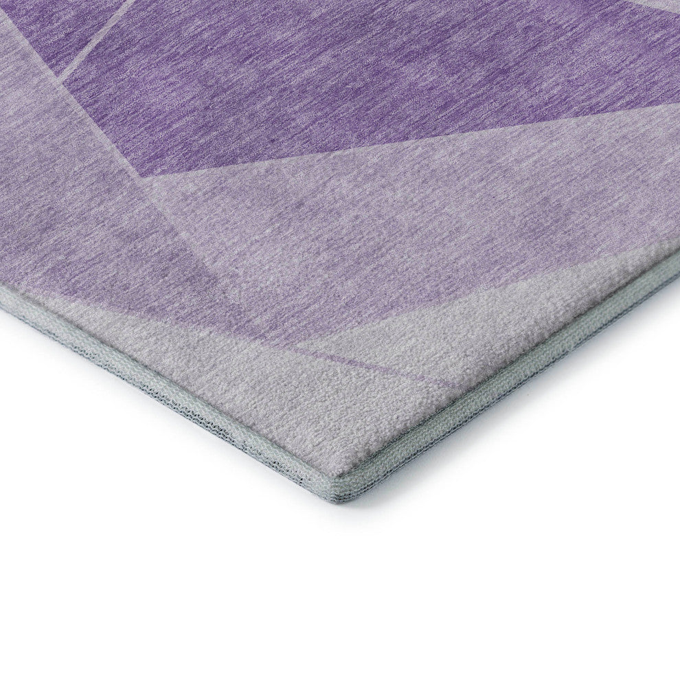 Premium Machine Washable Mayfield AMF636 Lilac 1'8" x 2'6" Rug