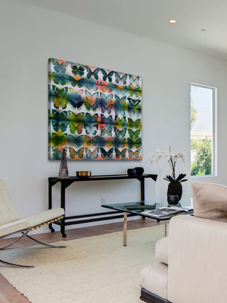 "Butterflies Squared" Fine Art Canvas Print, 24"x24"