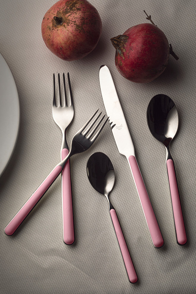 Fantasia Flatware Set, Pink, 20 Pcs.