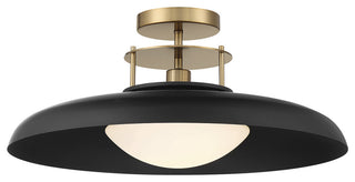 Savoy House 6-1685-1-143 Gavin 1-Light Ceiling Light, Matte Black