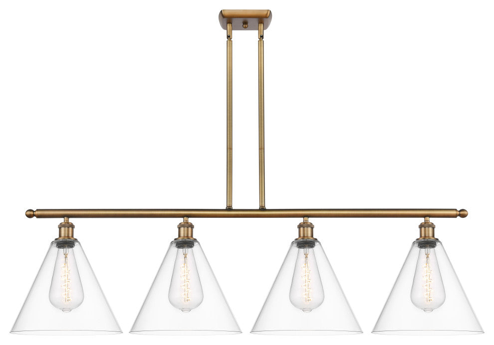 Innovations 516-4I-BB-GBC-122 4 Light Island Light, Brushed Brass