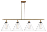 Innovations 516-4I-BB-GBC-122 4 Light Island Light, Brushed Brass