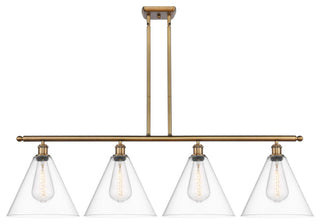 Innovations 516-4I-BB-GBC-122 4 Light Island Light, Brushed Brass