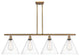 Innovations 516-4I-BB-GBC-122 4 Light Island Light, Brushed Brass