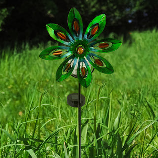 Floralspin Solar LED Pinwheel