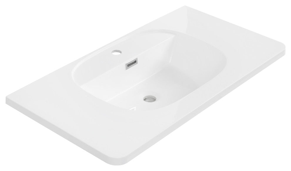 35" Solid Surface Resin Streamline K-1929-35 Vanity Top