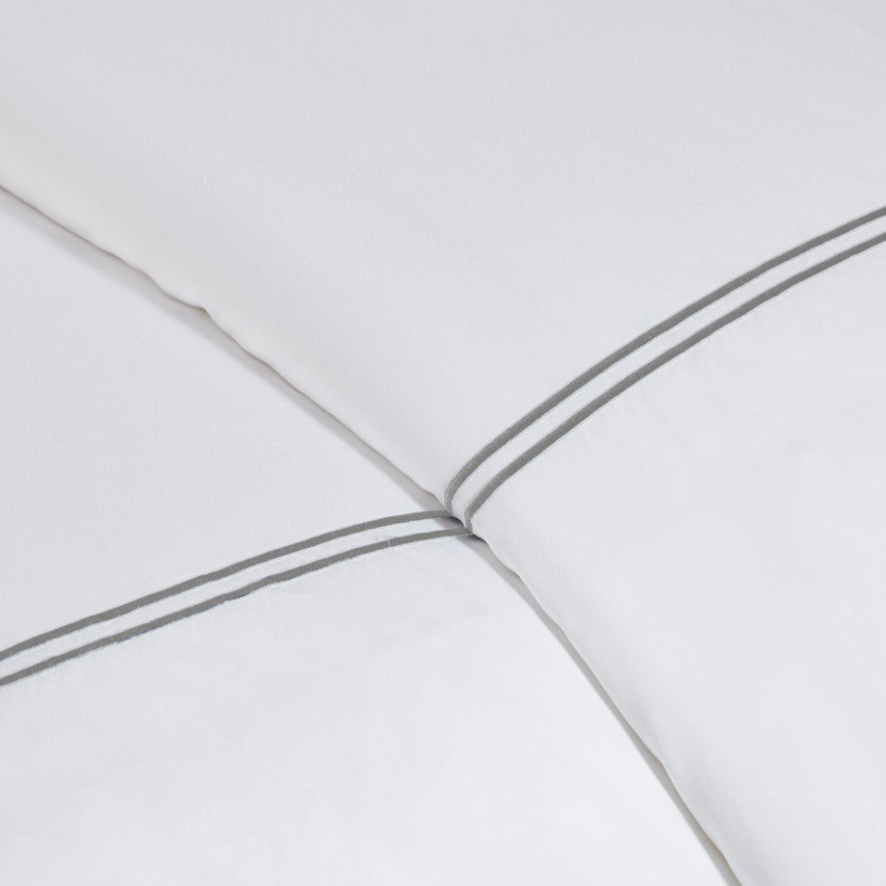 Madison Park Signature 100% Cotton Sateen Embroidered Comforter Set