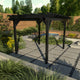 The Sequoia Professional Commercial Grade Ridgecrest 10x12 Pergola, Black