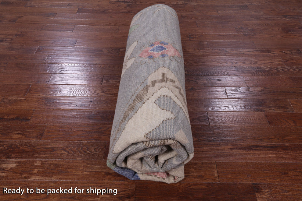 9' 1" X 12' 2" Moroccan Hand Knotted Wool Rug - Q13100