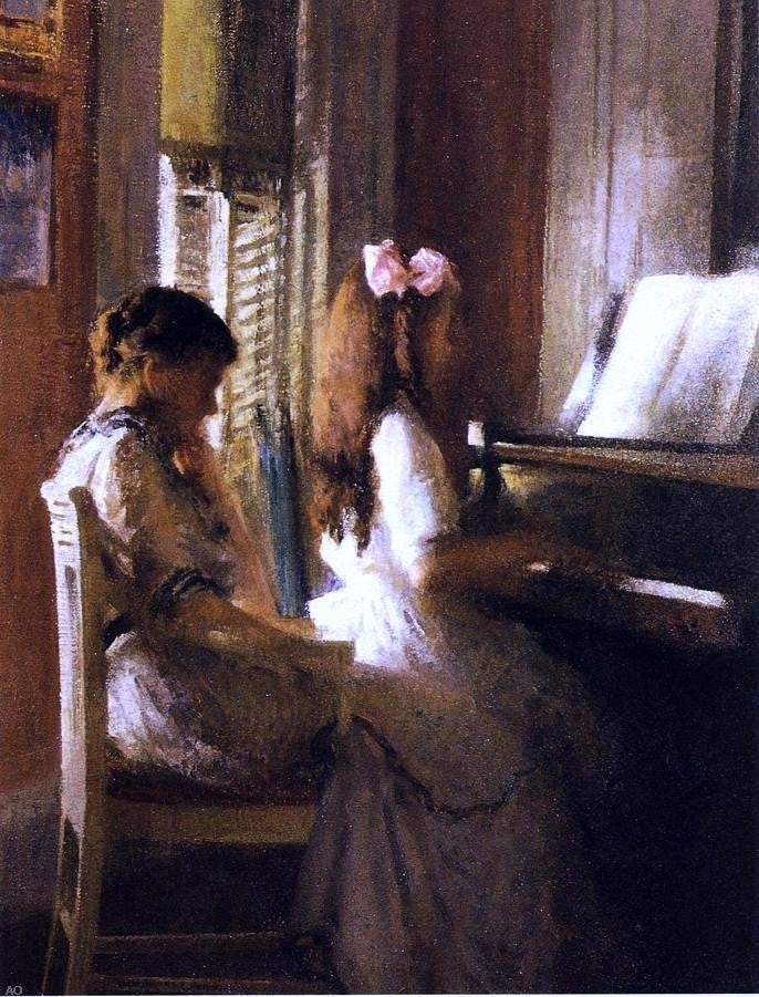 Joseph DeCamp The Music Lesson Wall Decal
