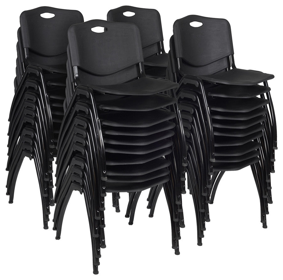'M' Stack Chair (40 pack)- Black
