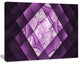 Purple Pixel Field of Squares, Abstract Wall Art Canvas, 20x12