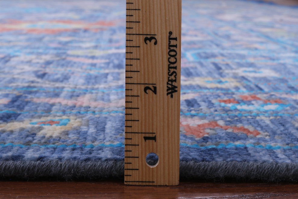 12' Square Hand Knotted Turkish Oushak Wool Rug - Q13343