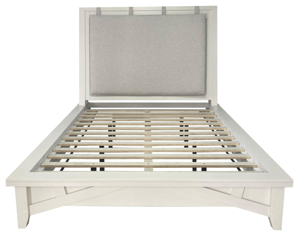 King Platform Bed With 2 Nightstands, Queen