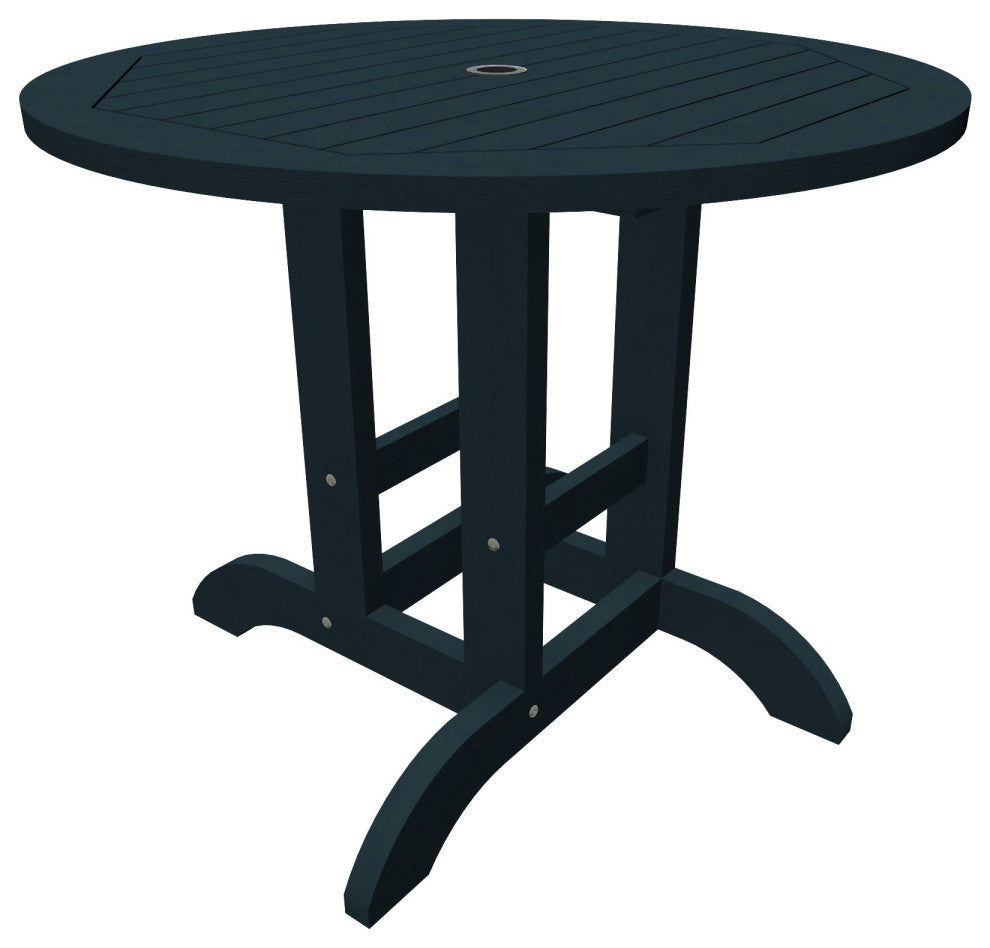 Sequoia 36" Round Bistro Dining Table, Federal Blue