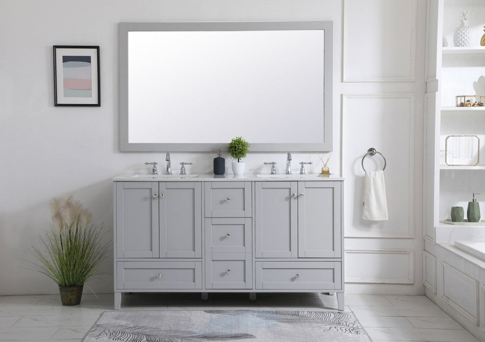 Anderson Rectangle Vanity Mirror 60", Gray