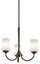 Chandelier 3-Light, Olde Bronze, Standard