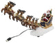 Kurt Adler 7" Battery-Operated LED Santa with Sleigh Table Piece