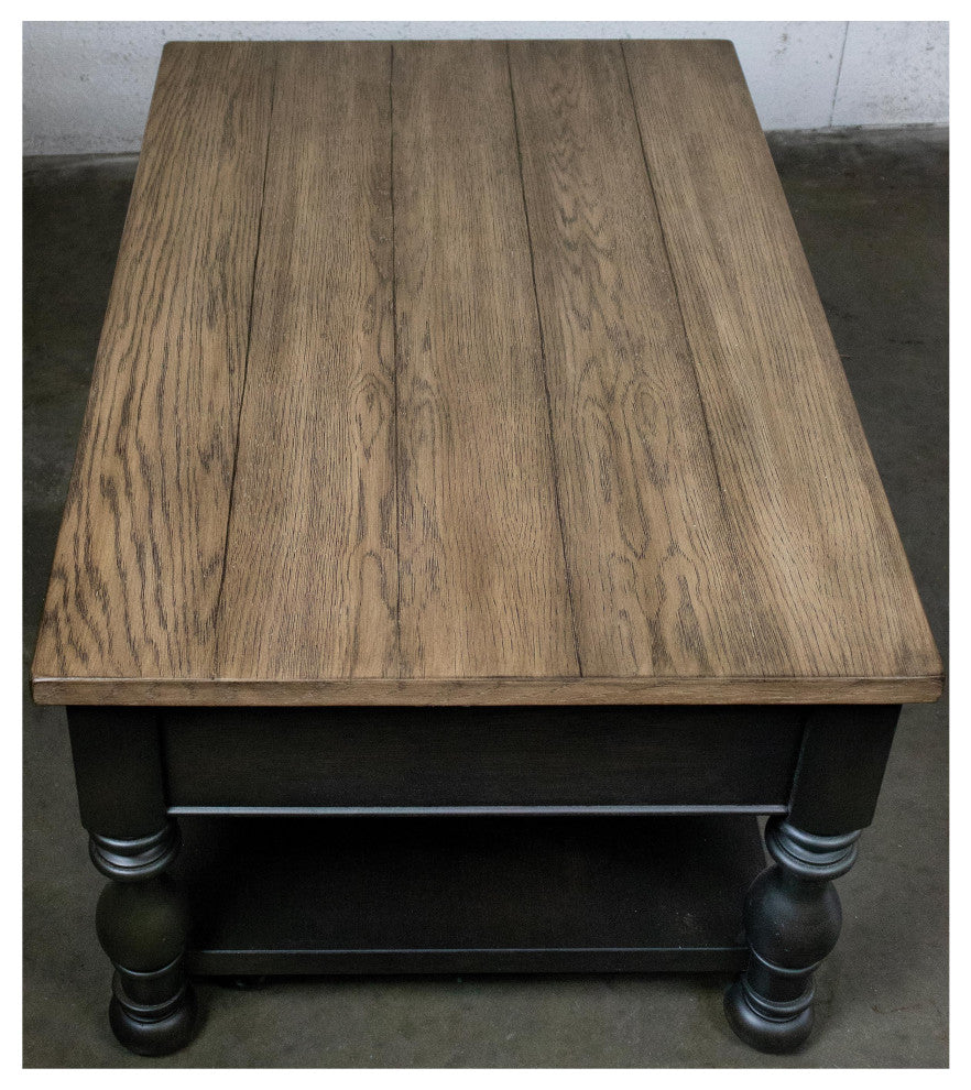 Riverside Furniture Barrington Two Tone Rectangular Coffee Table