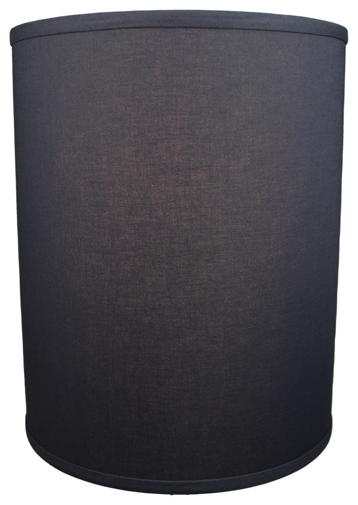FenchelShades Drum Lampshade 12"x12"x15", Linen Charcoal