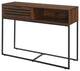 Jackson 42" Modern Slat Door Entry Table - Dark Walnut