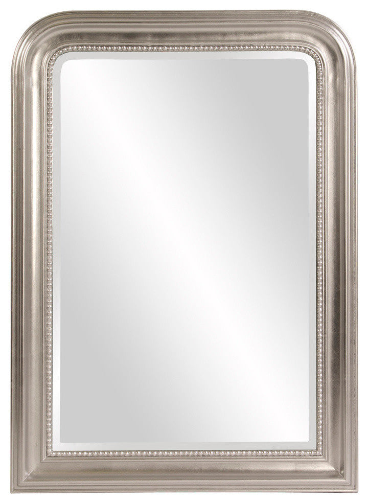 Howard Elliott Sterling Arched Silver Mirror