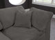 Cozy Velvet Upholstered Comfort L-Shaped Modular Sectional, Grey, 4-Piece: 1 Armless Chair, 3 Corner Chair